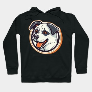 Funny black and white dog Hoodie